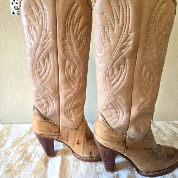Zodiac Tan Heeled Boots - Picture 15 of 16